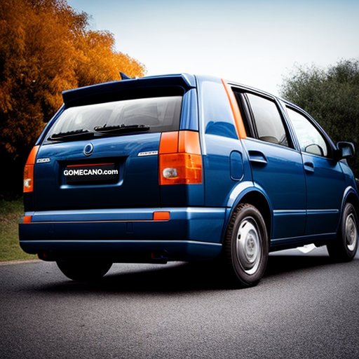 Visuel Voiture Bleu et Orange z Immatriculation